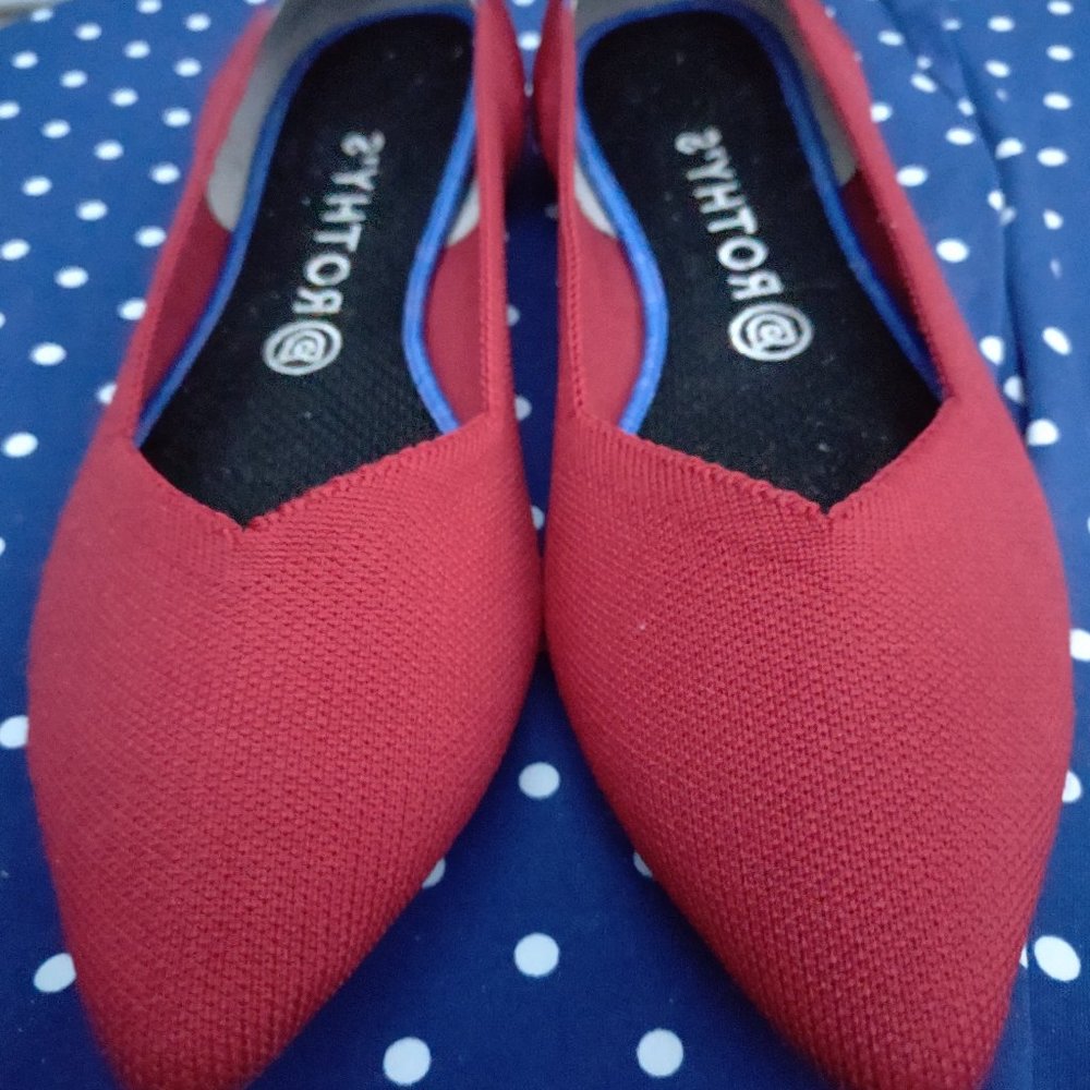 Rothy's The Point Flats Chili Red 10.5